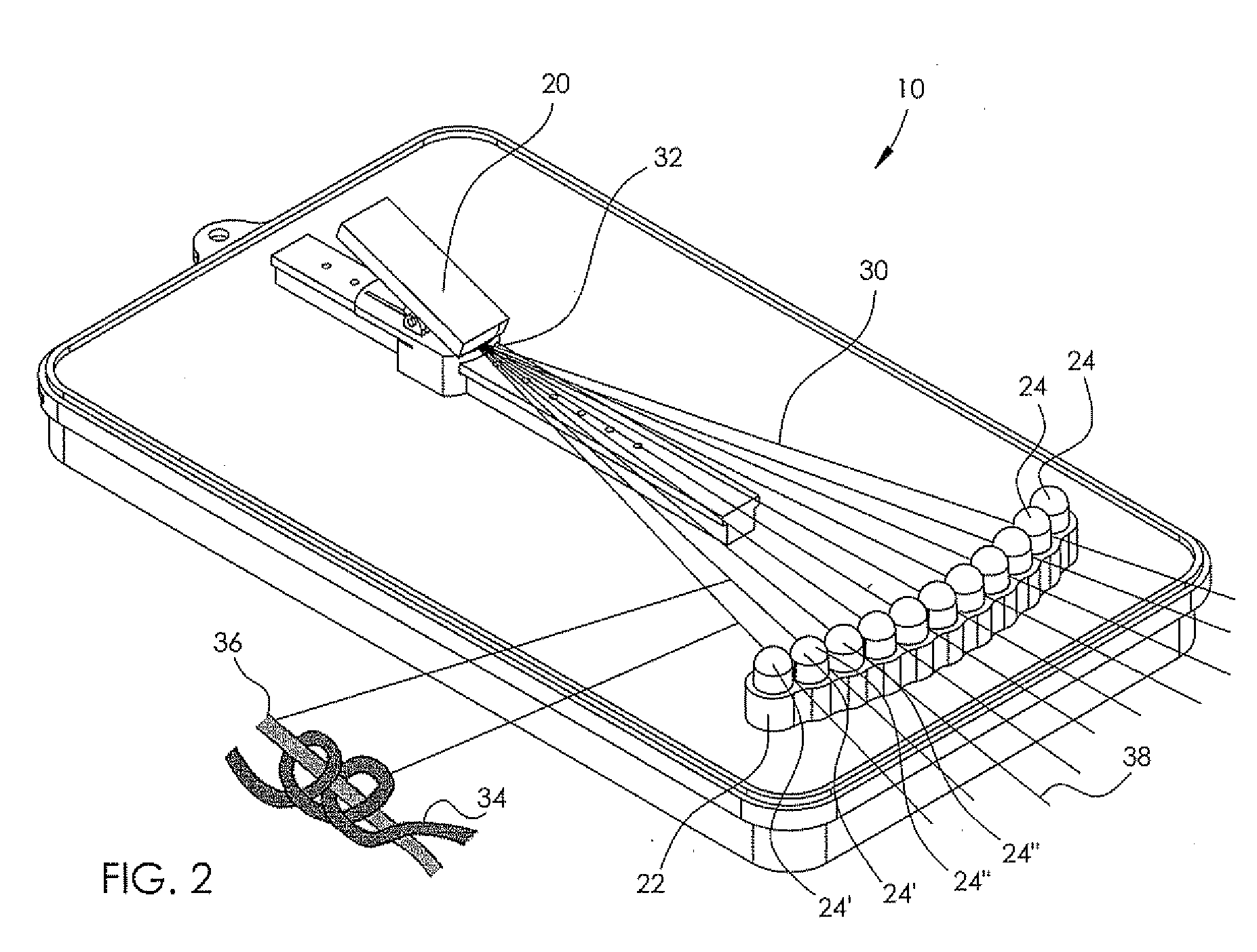 Device and kit for making knotted string accessories