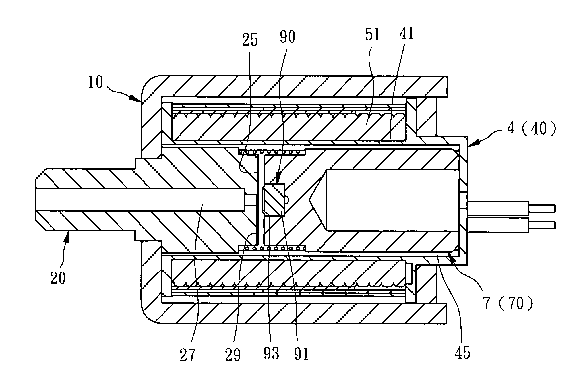 Solenoid valve for different air discharging speeds