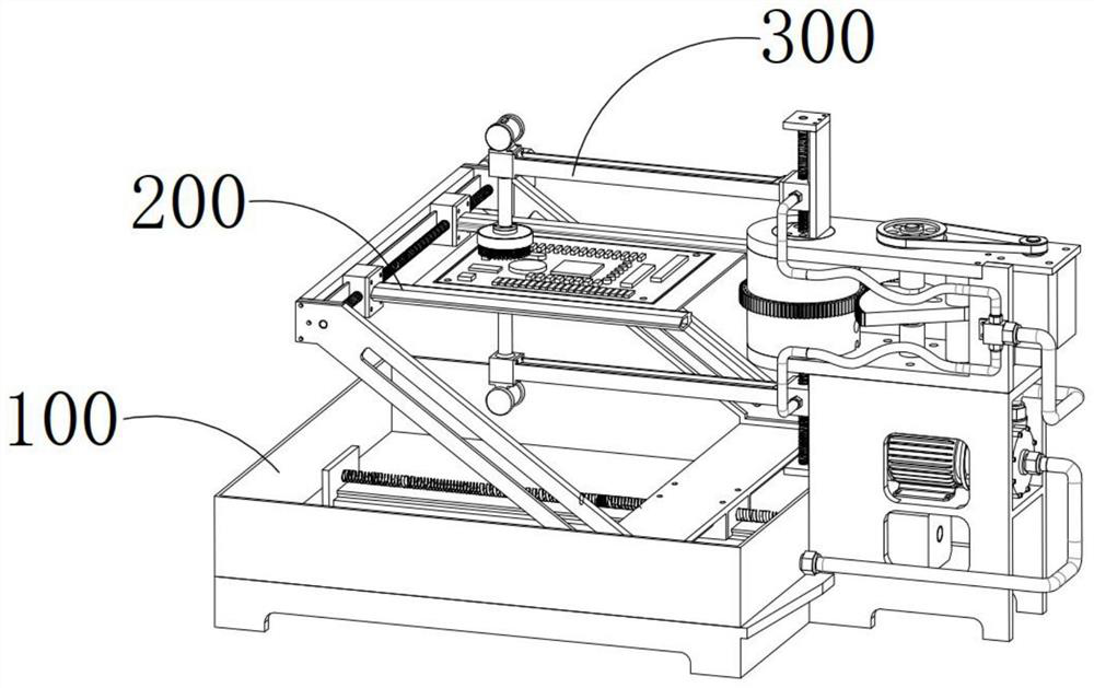 Swing type cleaning component applied to waste pcb circuit boards