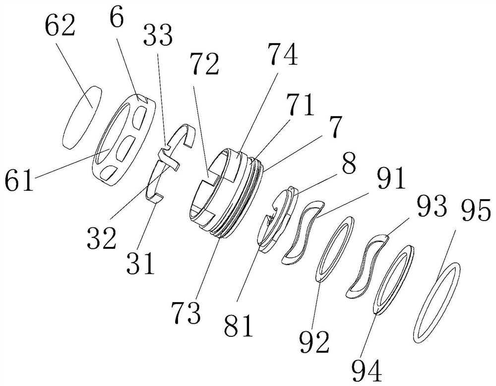 Contra-angle handpiece with conducting strip arranged in rear cover and root canal preparation machine