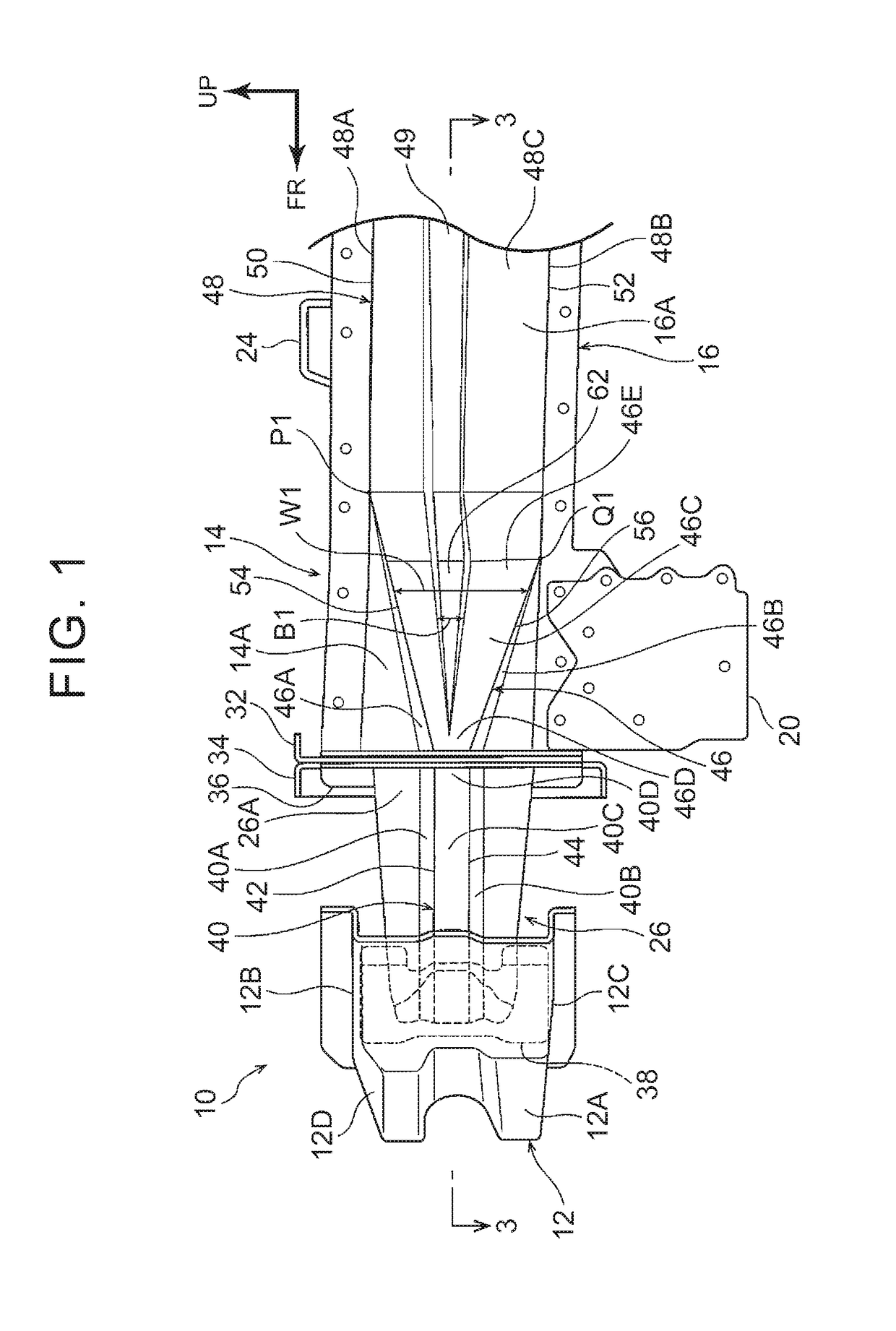 Vehicle frame structure