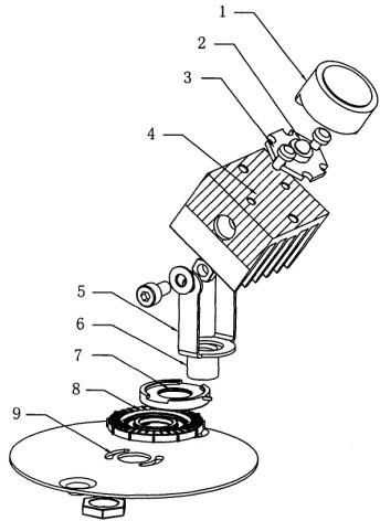 Angle adjusting device of light source assembly