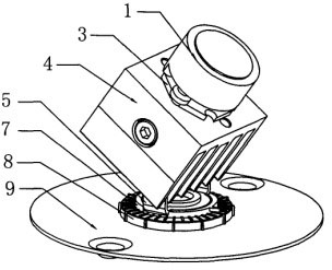 Angle adjusting device of light source assembly