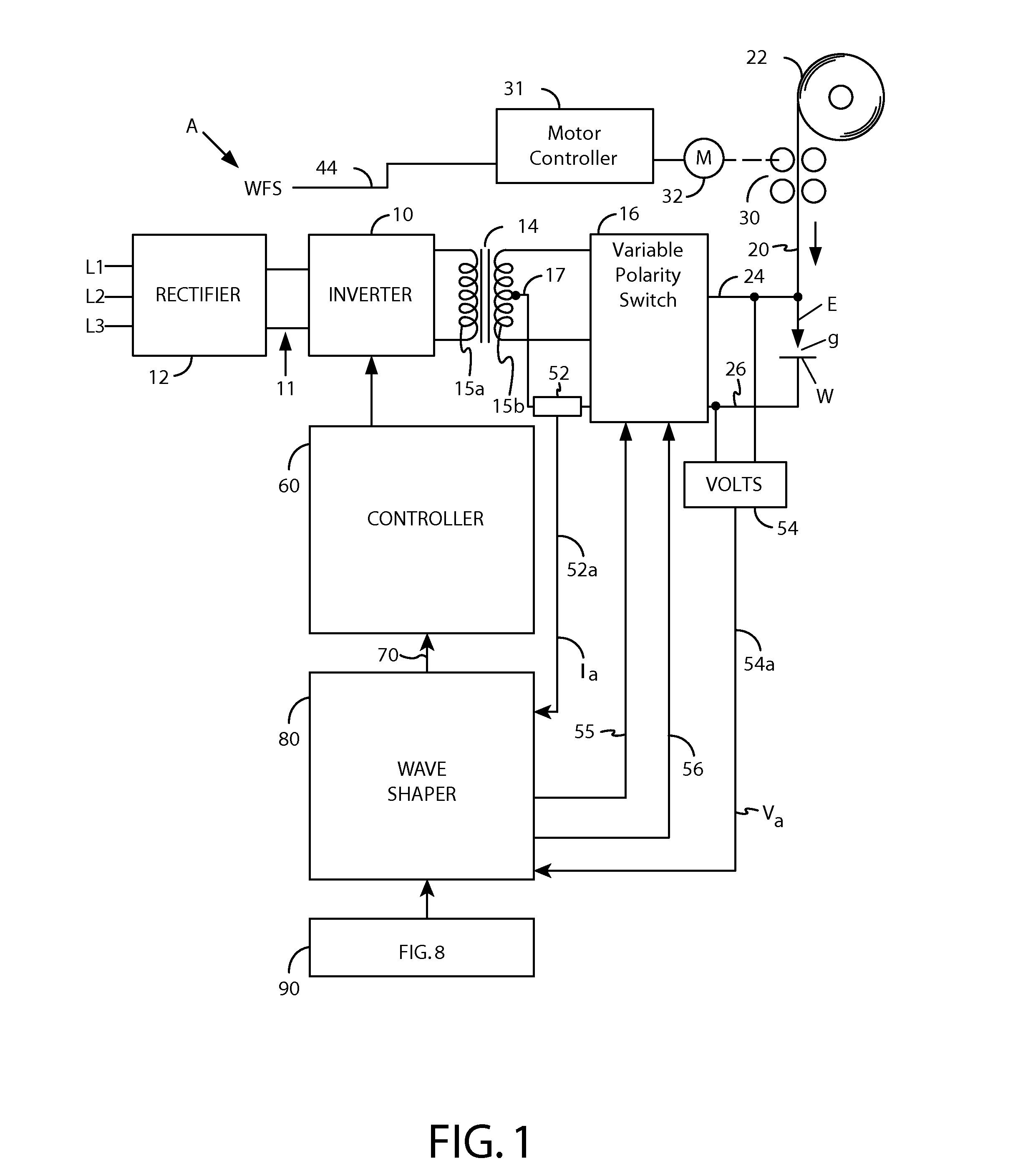 Variable polarity pulse with constant droplet size