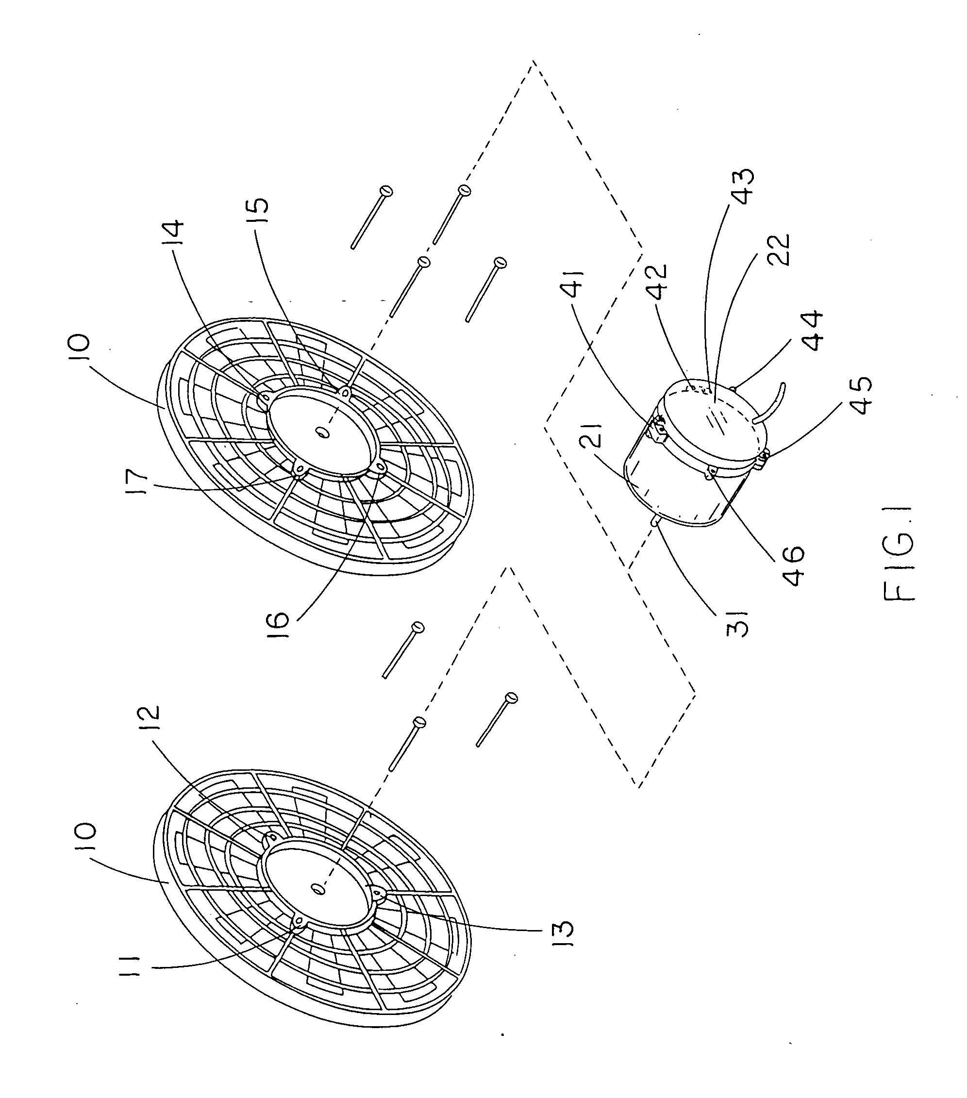 Vehicle electric fan motor with universal mount