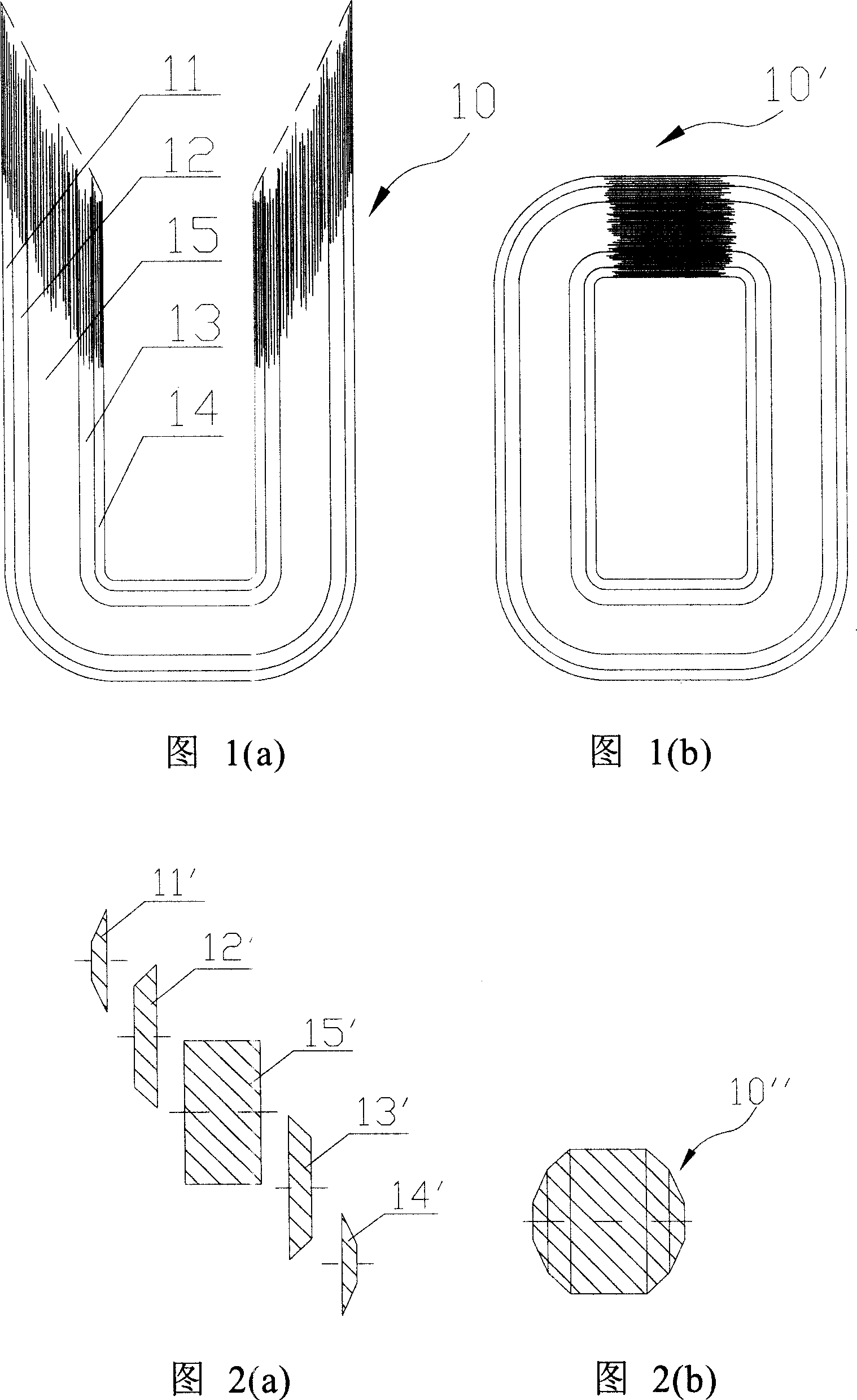 Amorphous alloy roll-core and its production method