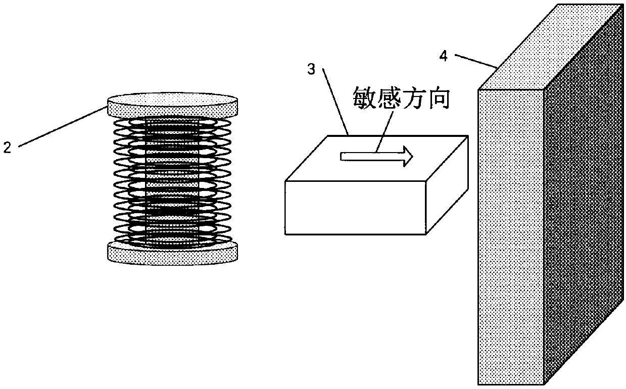 Low-frequency noise suppression device and method for tunnel magnetoresistive effect sensor