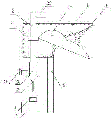 Perforating machine for automatically controlling perforating depth