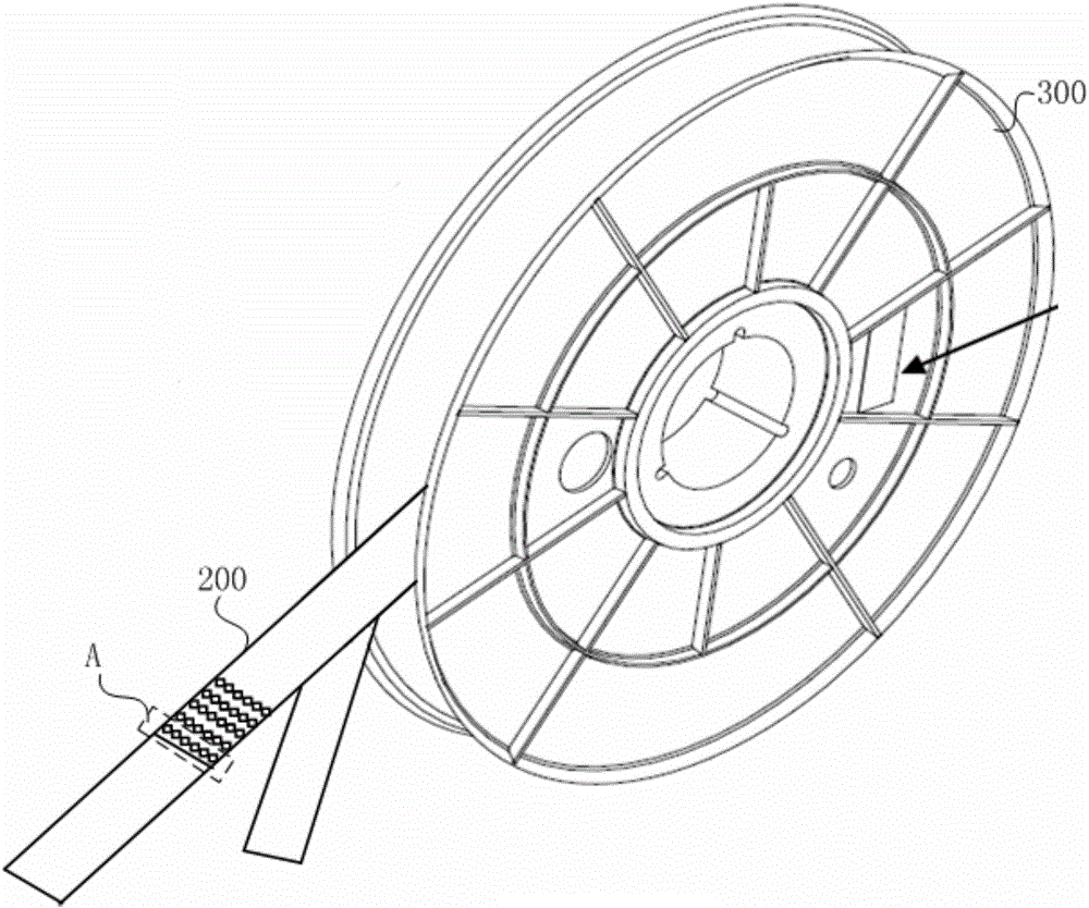 Tape coiling type intelligent card module SMD packaging structure and manufacturing method thereof