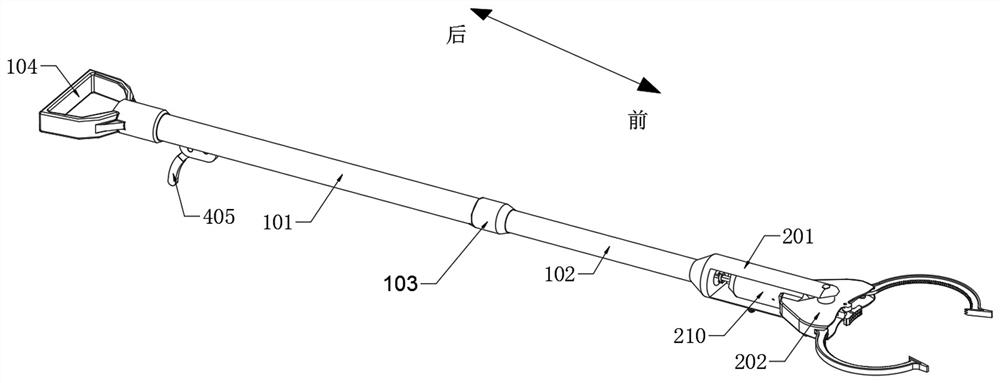 Instantaneous firing self-locking type anti-riot fork