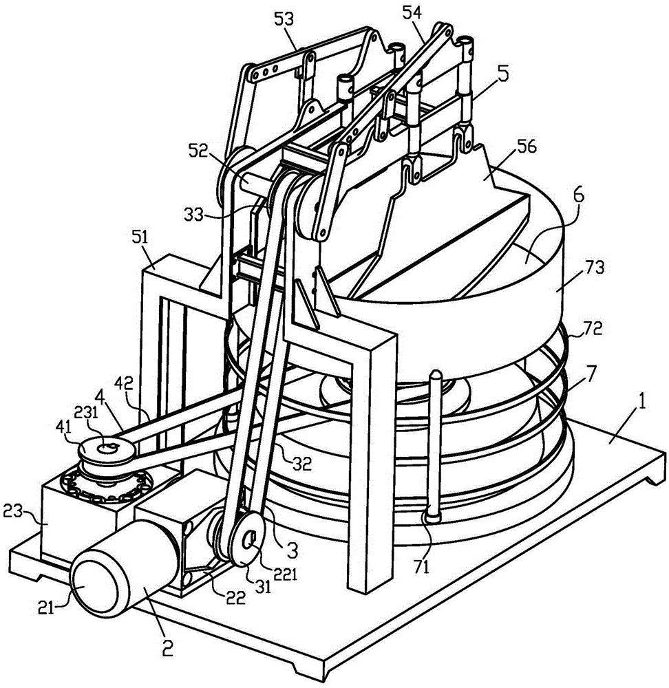 Double-knife continuous chopping machine