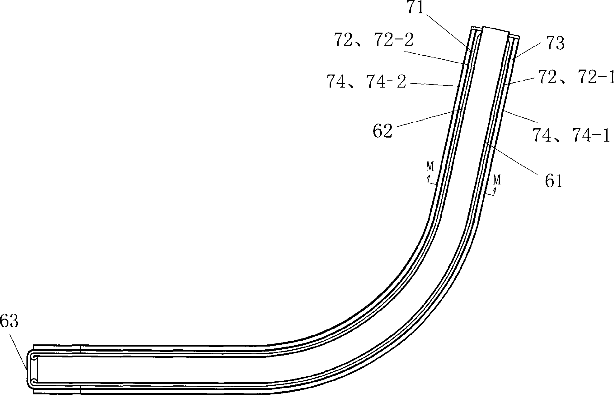 Insulation voltage equalizing tube used for super-high or extra-high voltage transformer and production process thereof