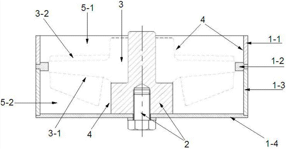 Ceramic impeller gelcasting die and manufacturing method thereof