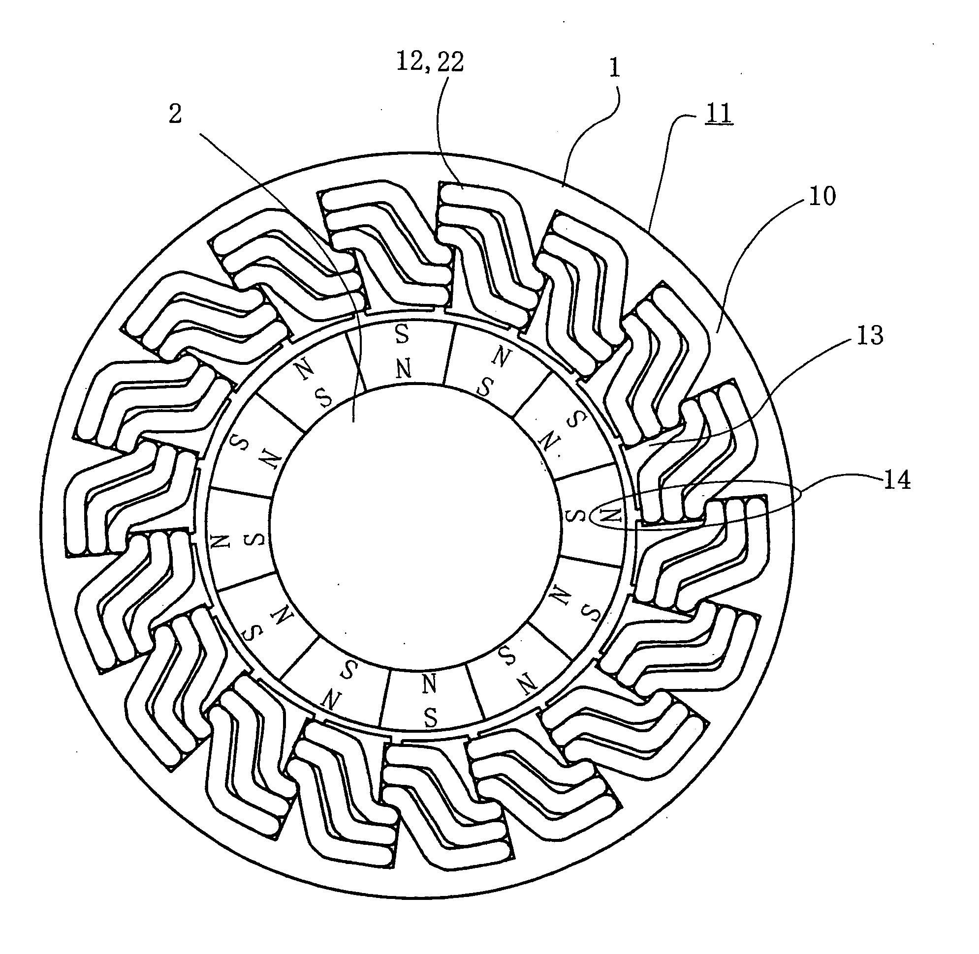 Stator of rotating electric machine and manufacturing method of the stator