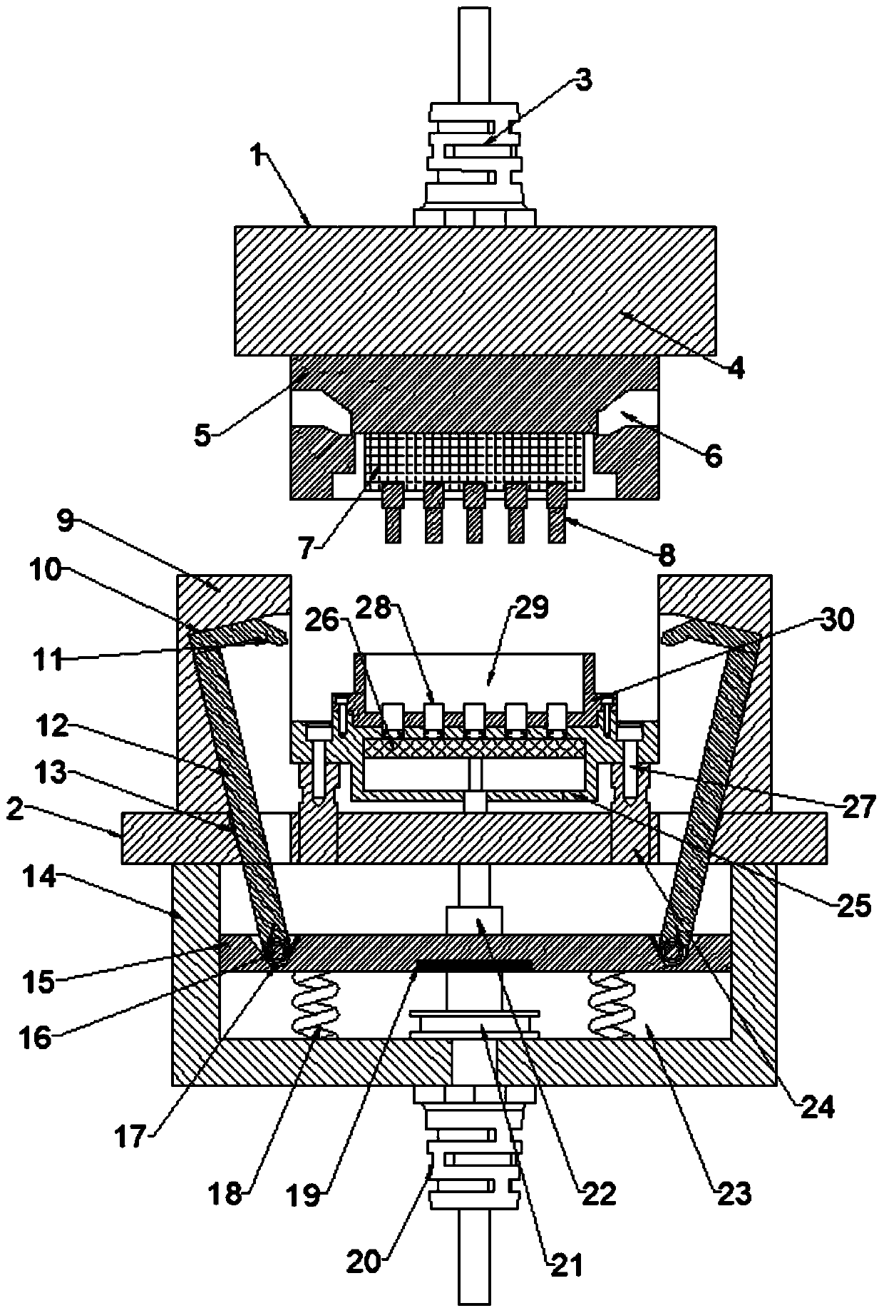 Computer interface magnetic attraction assembly and anti-falling computer interface device