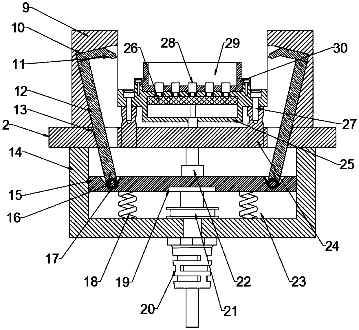 Computer interface magnetic attraction assembly and anti-falling computer interface device