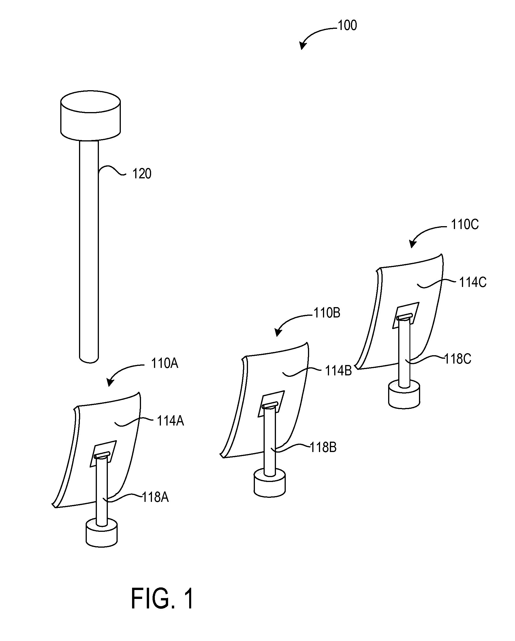 Heliostat mirror with supporting rib structure