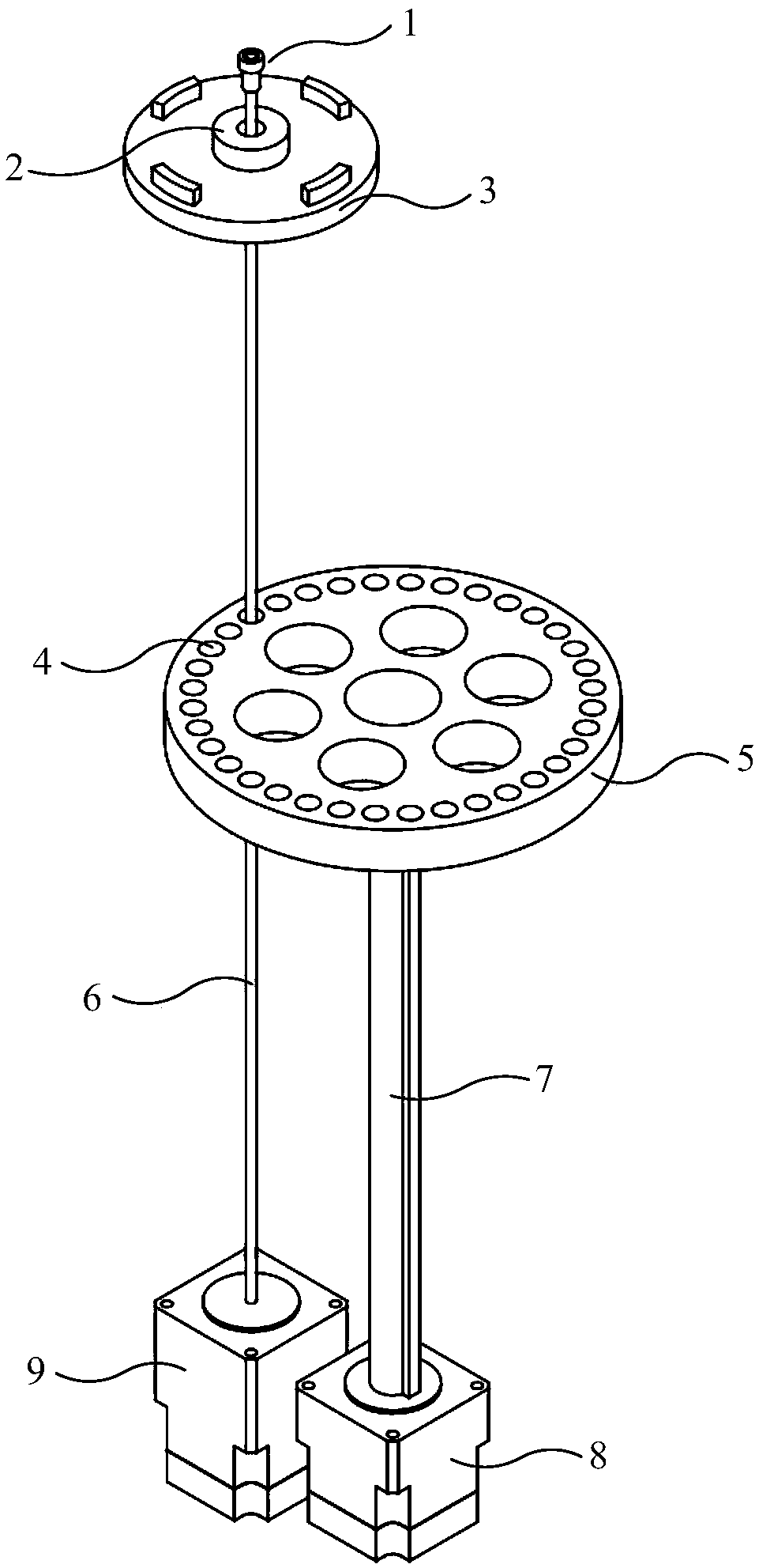 Multi-station sample sending and recycling device used for electrostatic suspension and using method thereof