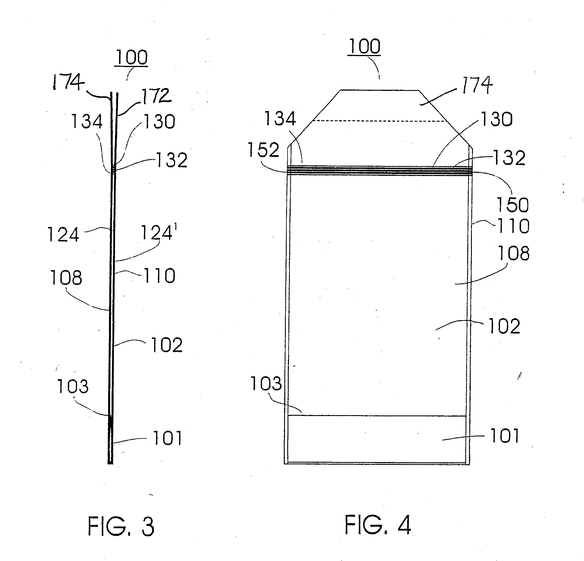 Flangeless reclosable fastener