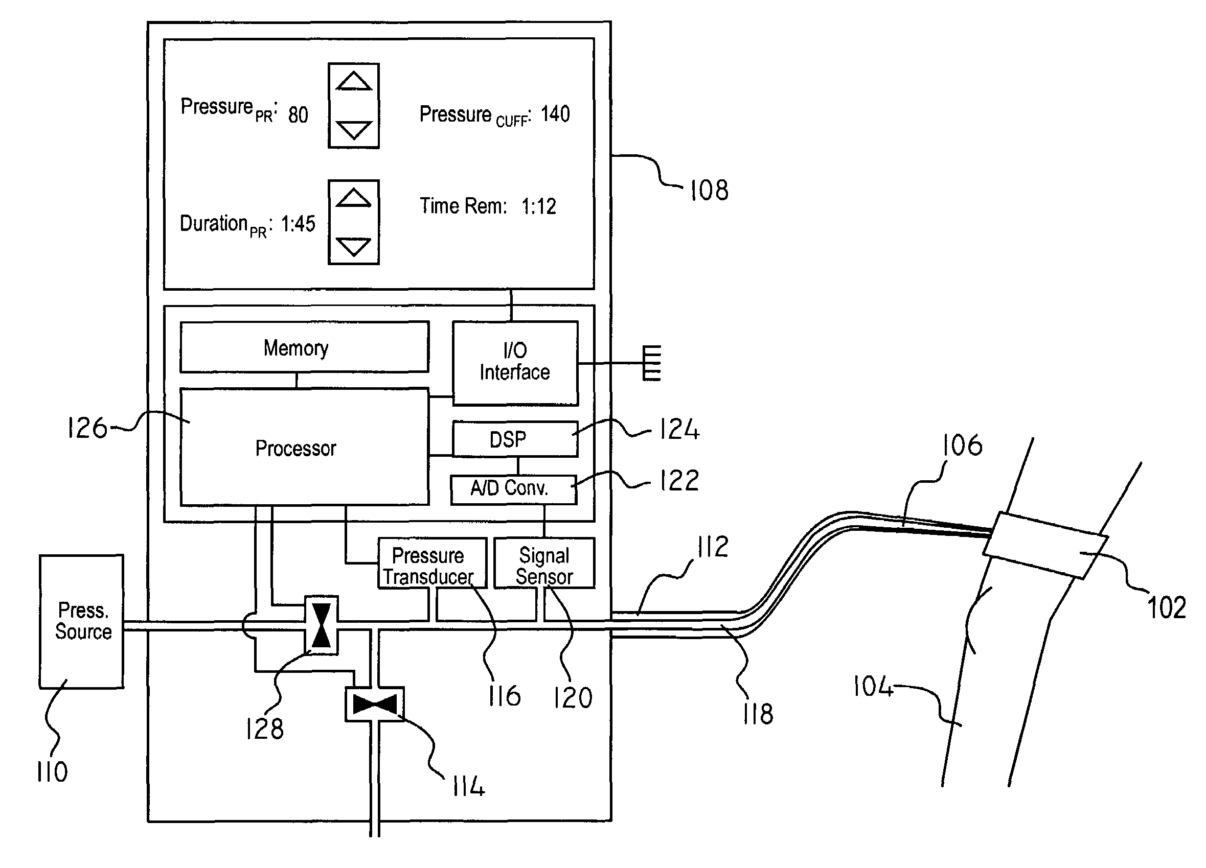 System and method for controlling pressure in a surgical tourniquet