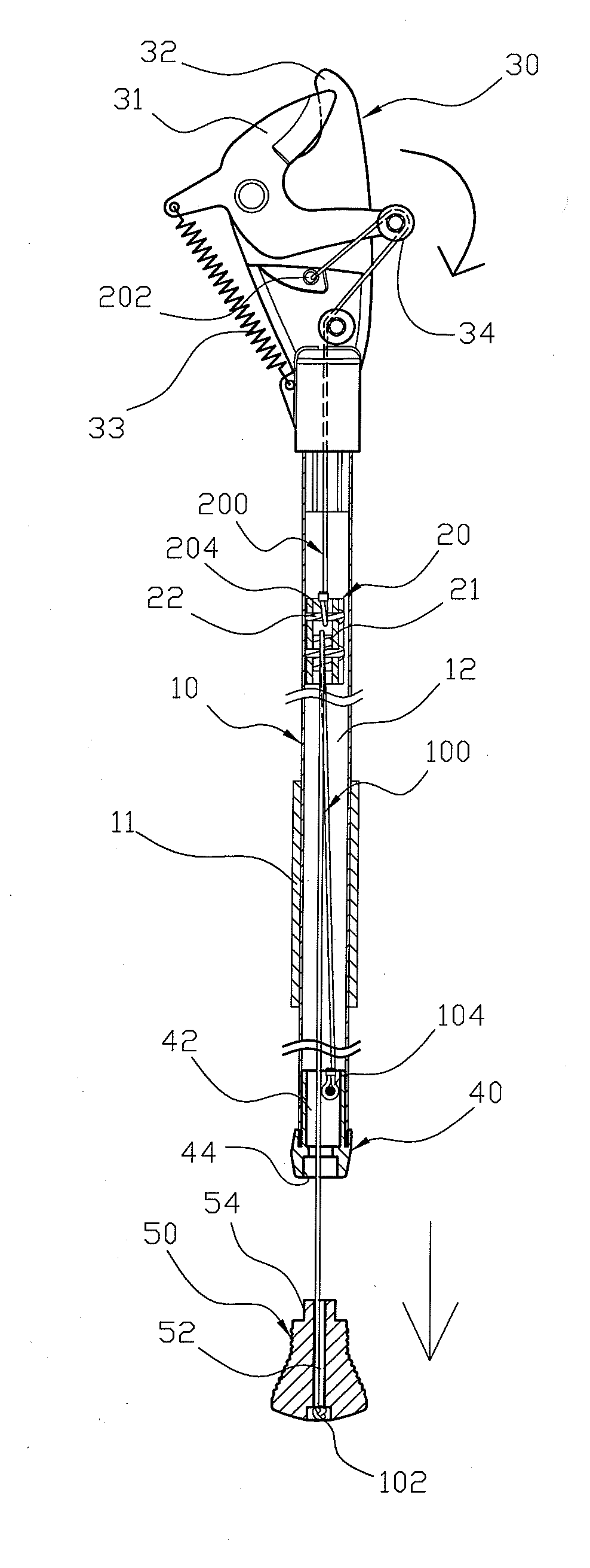 Pruning Hook Having An Energy-Saving Function