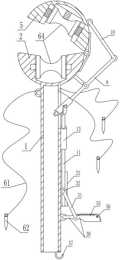 Wire crossing device for power stringing