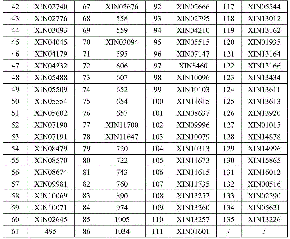 Method for screening wheat approximate variety by virtue of SSR molecular marker