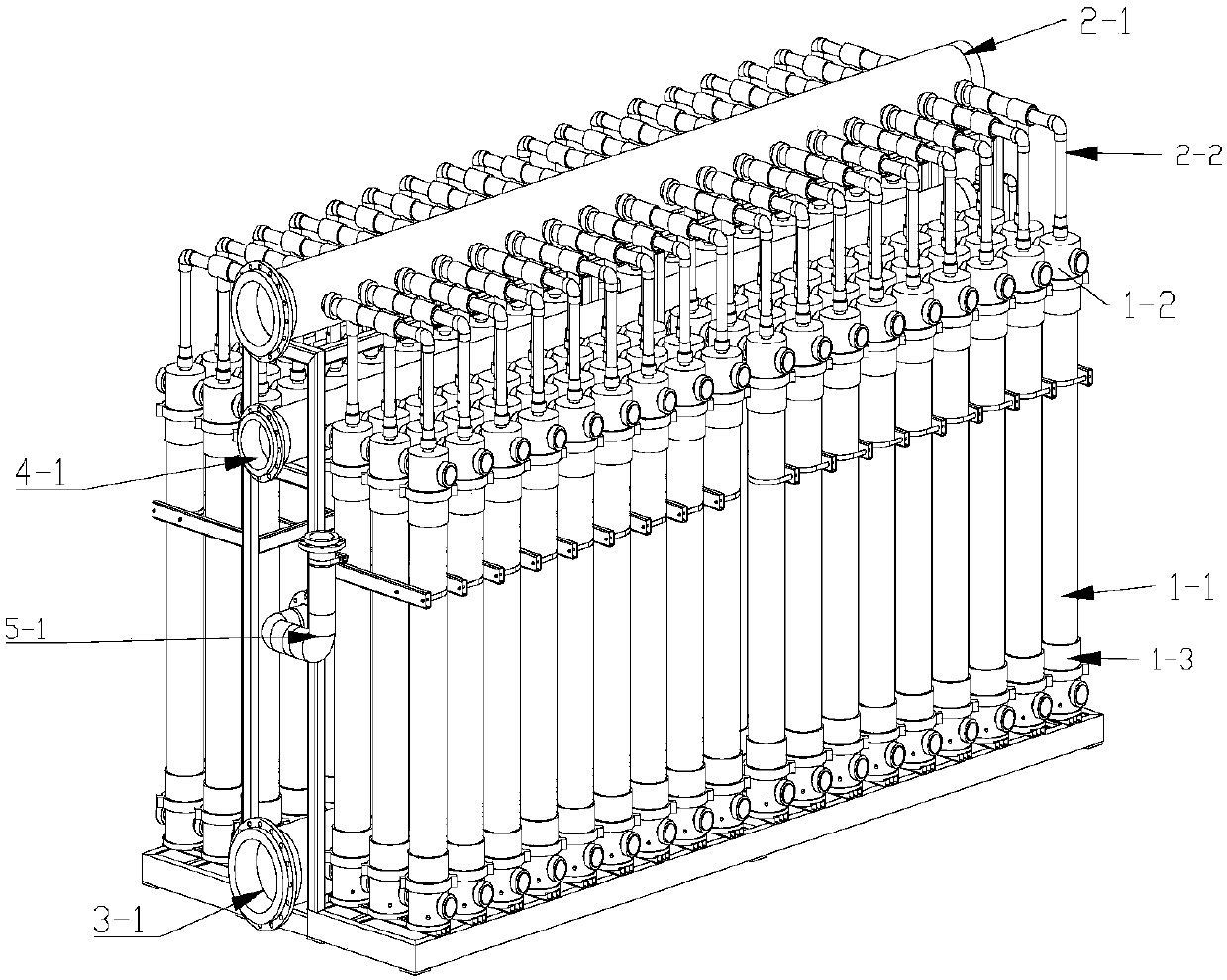 Highly integrated ultrafiltration membrane equipment