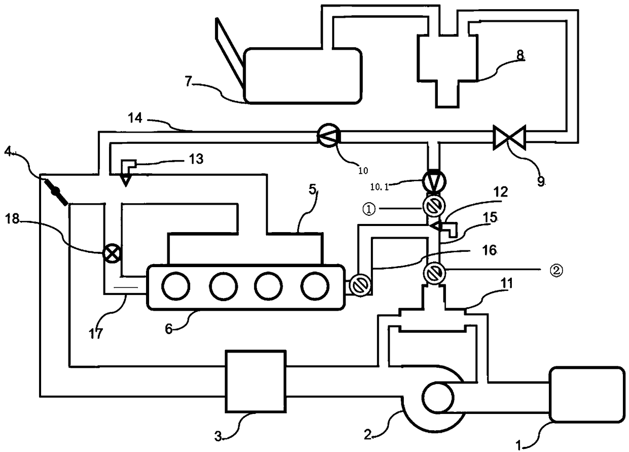 Monitoring structure and monitoring method for emission leakage of hydrocarbons of internal combustion engine