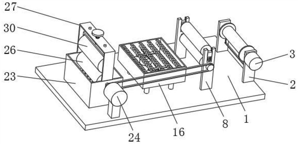 Continuous textile printing and dyeing device and textile printing and dyeing machine