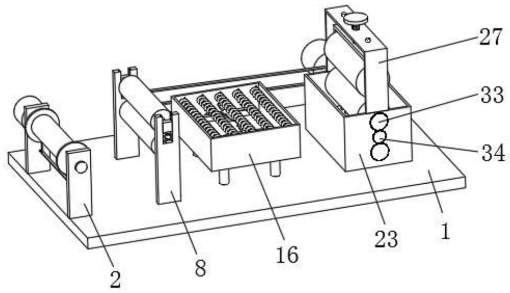 Continuous textile printing and dyeing device and textile printing and dyeing machine