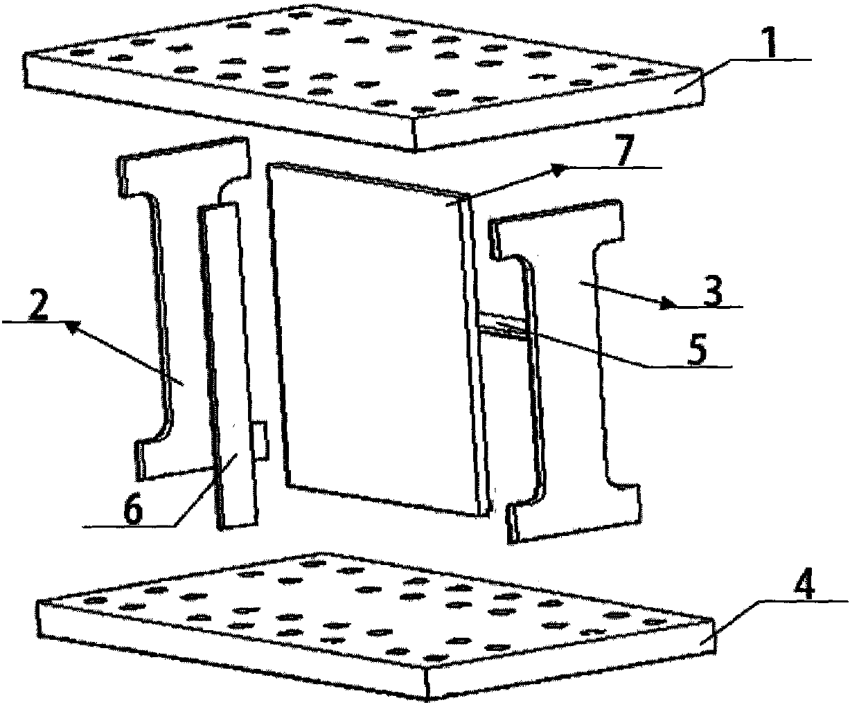 Low-yield-point steel buckling-restrained shearing plate damper