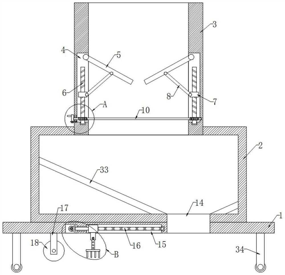 Device for uniformly spreading stone chips after municipal road construction