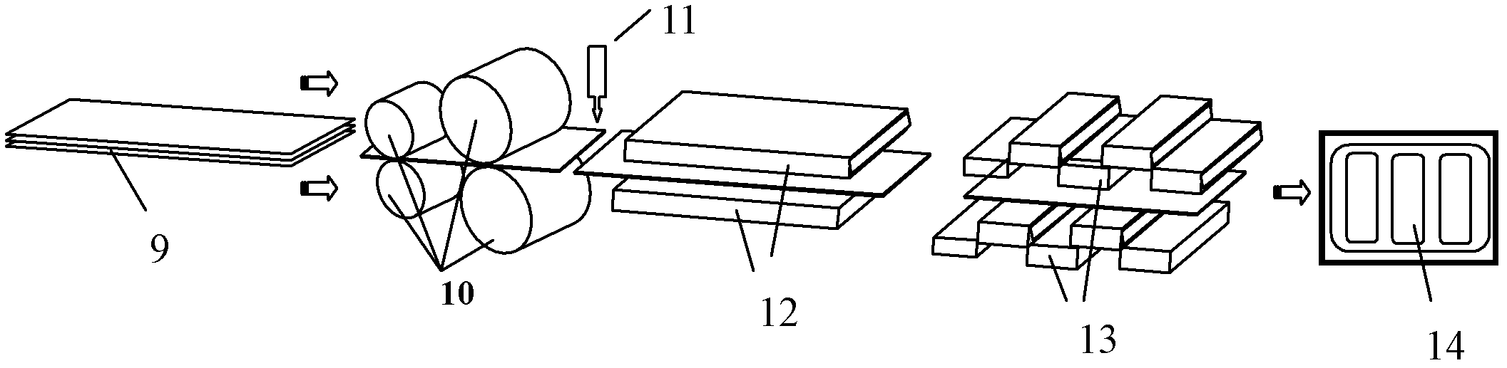 Thermoplastic resin composite material and preparation method and application thereof