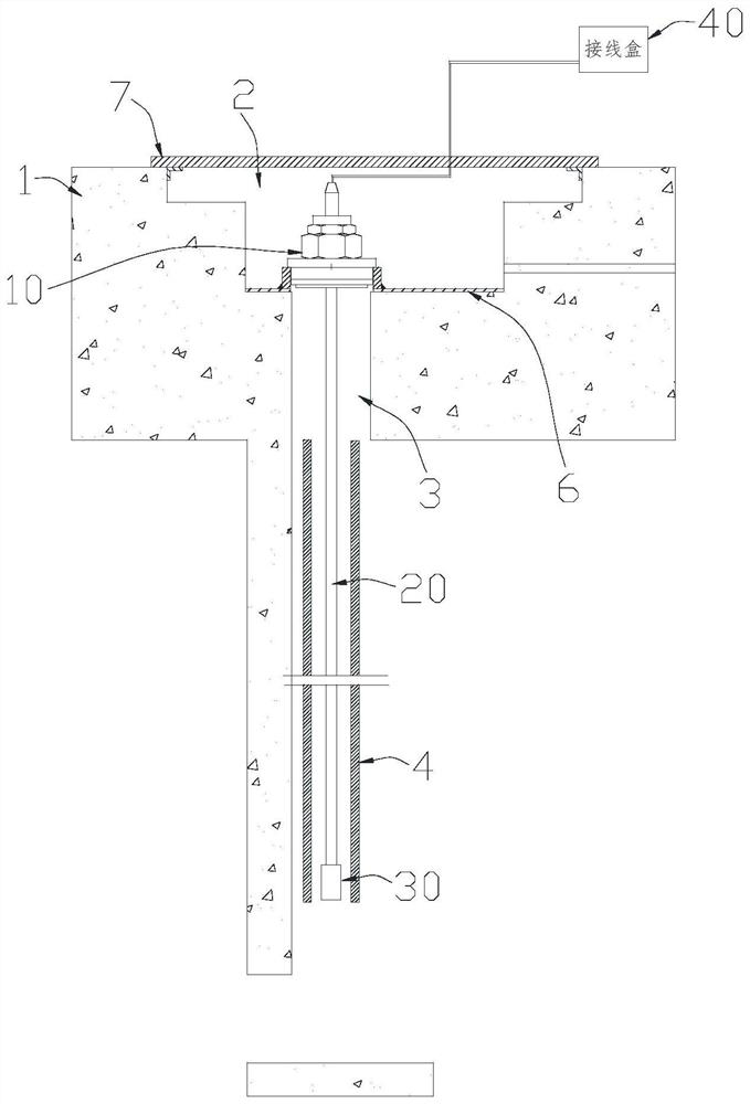 Installation method of nuclear power station seawater liquid level measuring instrument