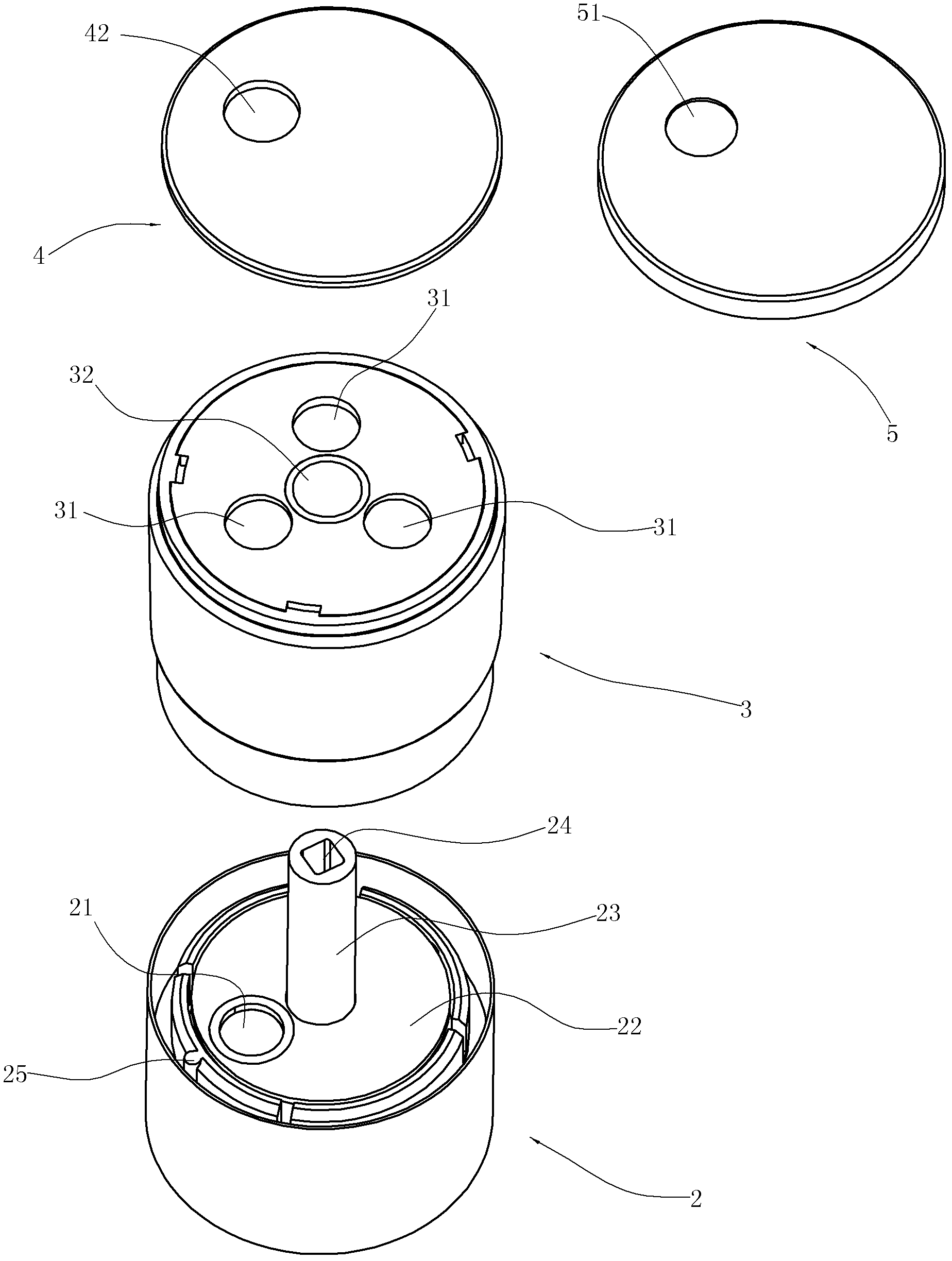 Batchmeter structure