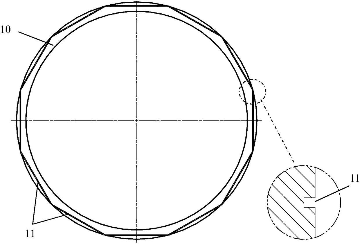 Hydrodynamic mechanical seal surface structure