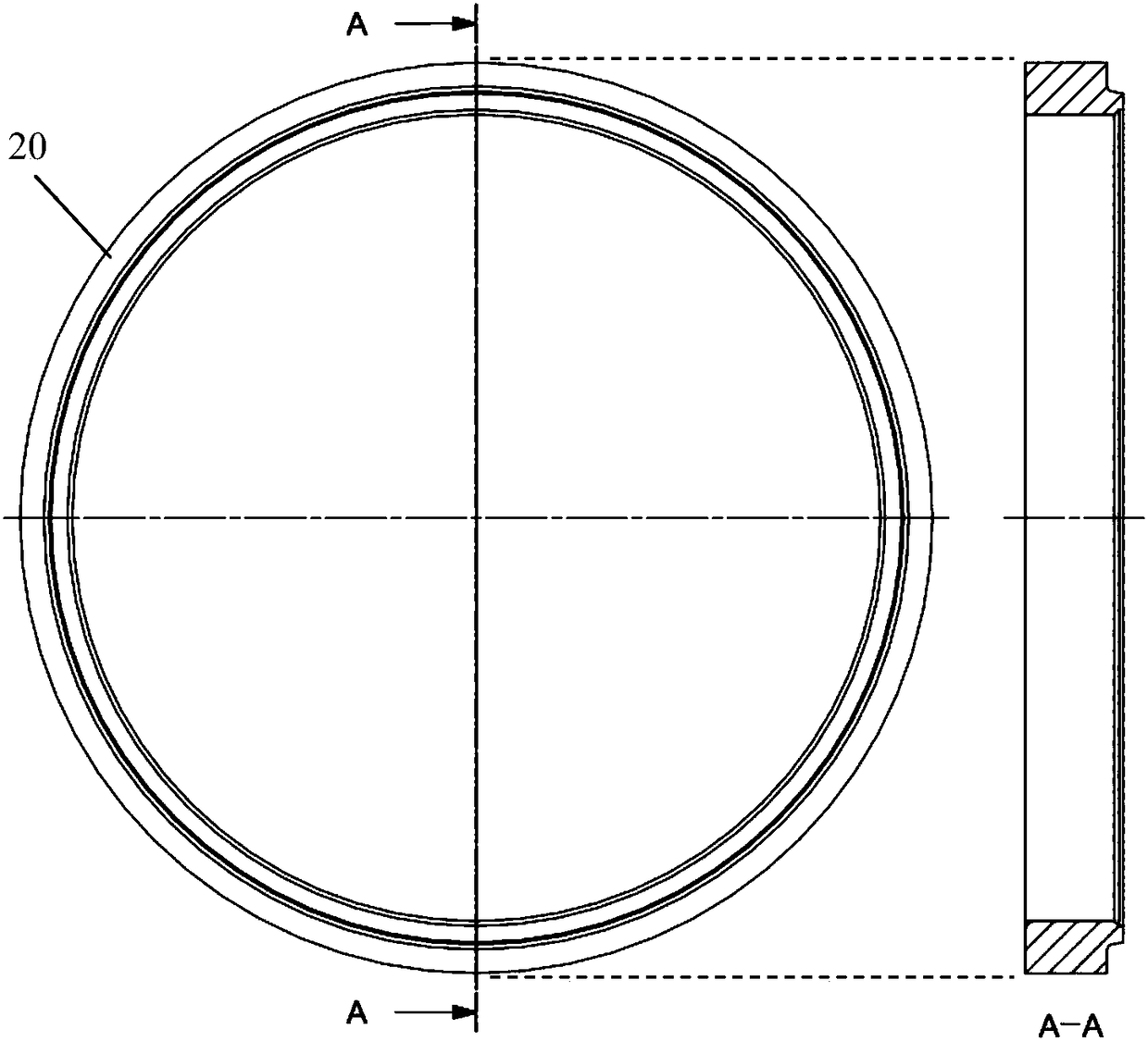 Hydrodynamic mechanical seal surface structure