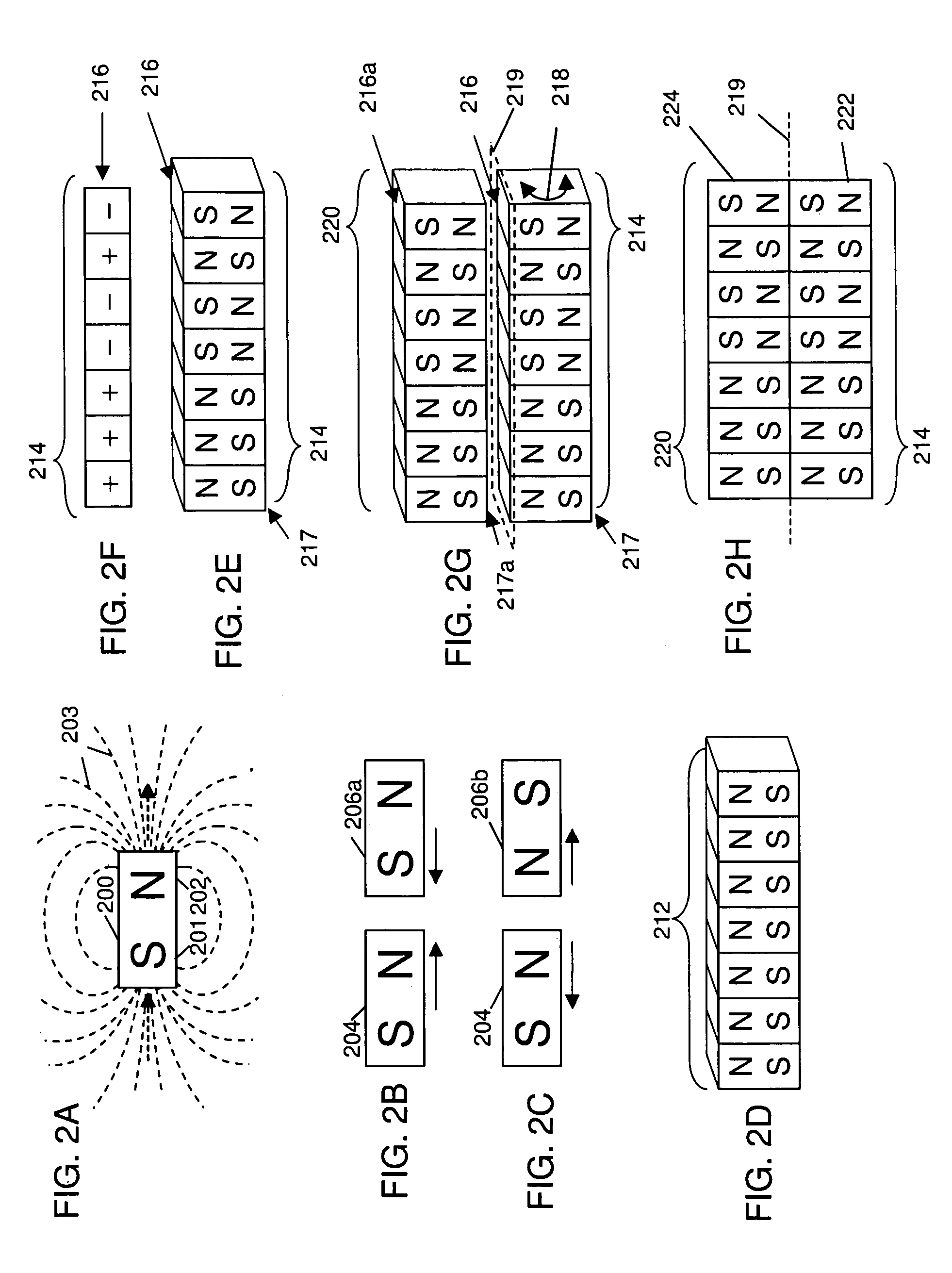 Ring magnet structure having a coded magnet pattern