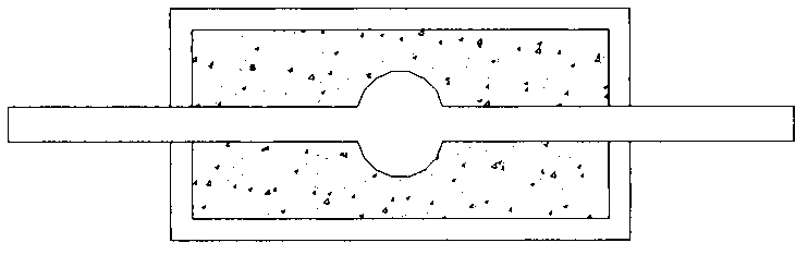 Assembled lead shear damper