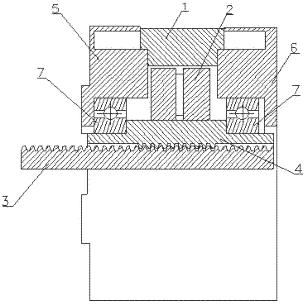 Stepping linear motor