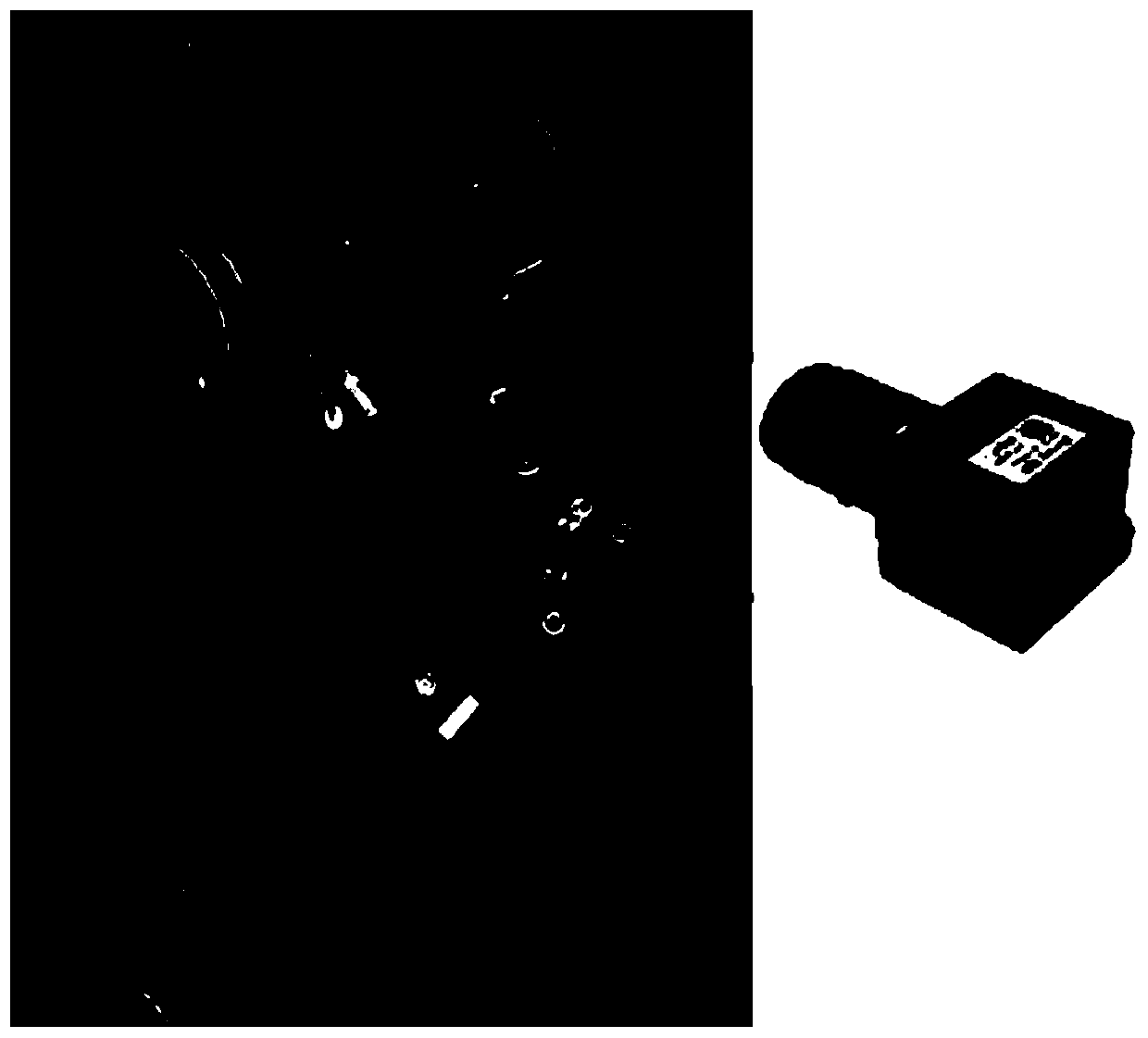 Ship water gauge identification method, system and device based on wall-climbing robot