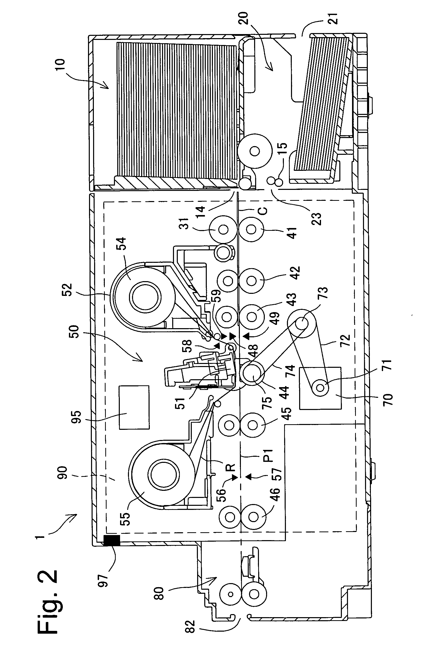 Method of controlling electric conduction through thermal heat and thermal printer