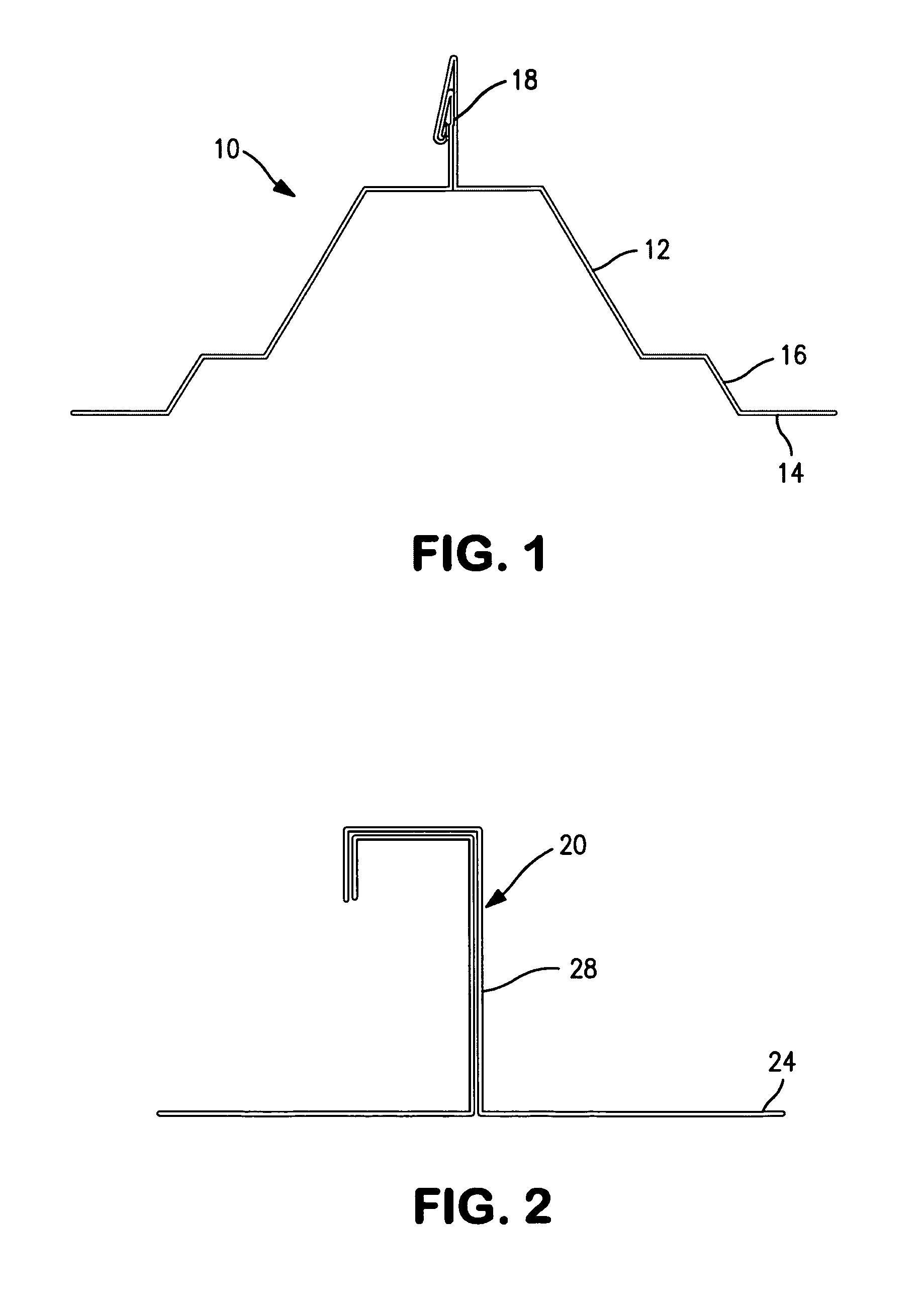 Support structures on roofs