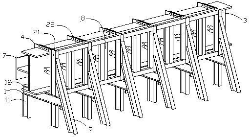 Welded combined T-shaped steel column correcting device and method