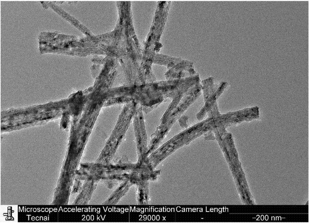 Carbon nano rod composite material and preparation method and application thereof