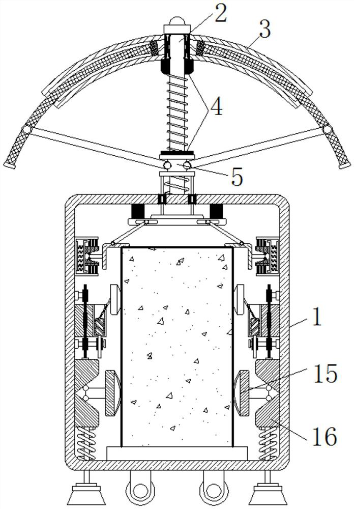 Anti-toppling waterproof mobile voice output device