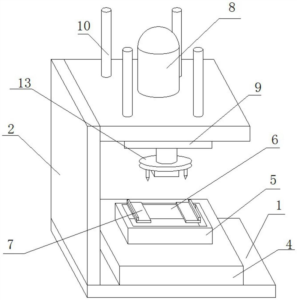 Perforating device and method for circuit board production