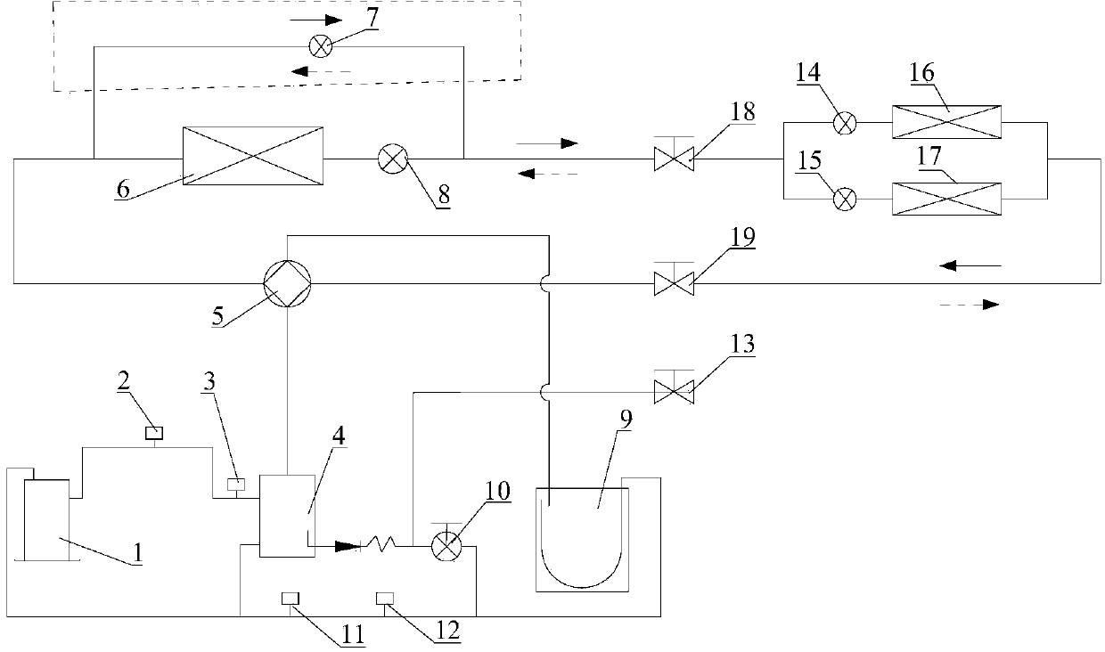 Multi-split air conditioner heat pump system, refrigeration control method thereof and heating control method thereof