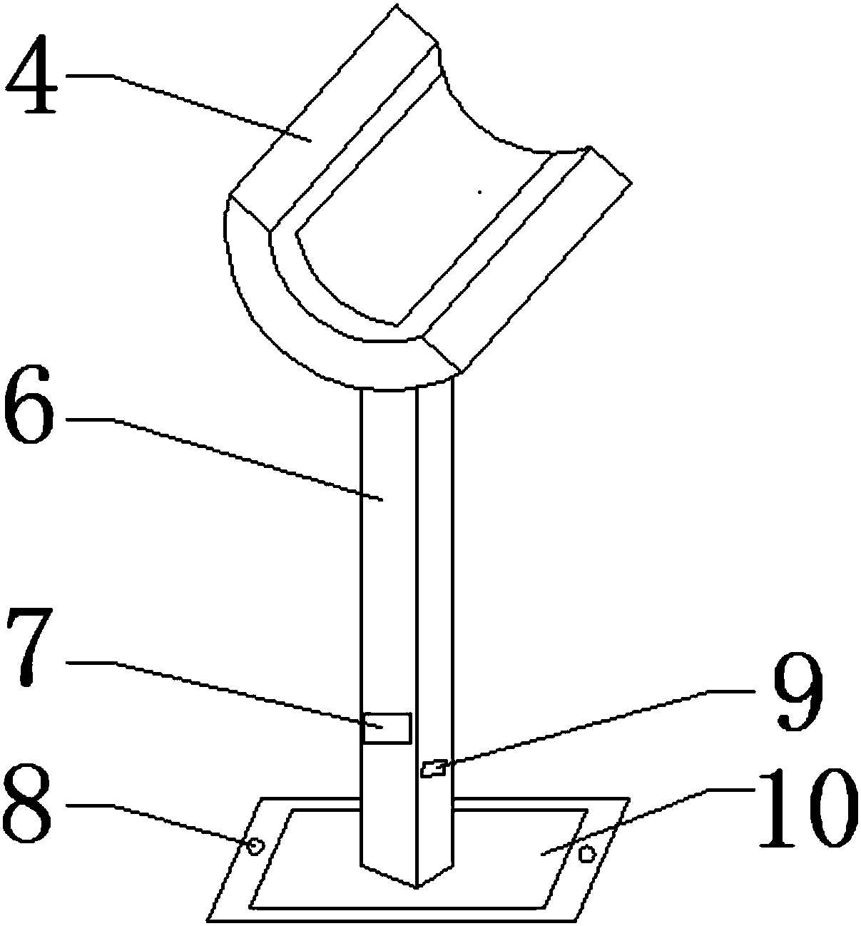 Pipeline detaching device for technology services